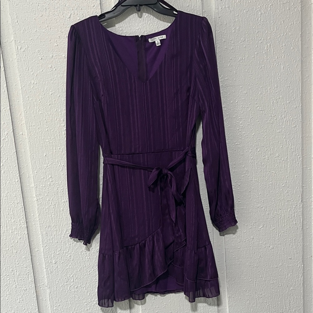 Elegant Purple Women's Dress